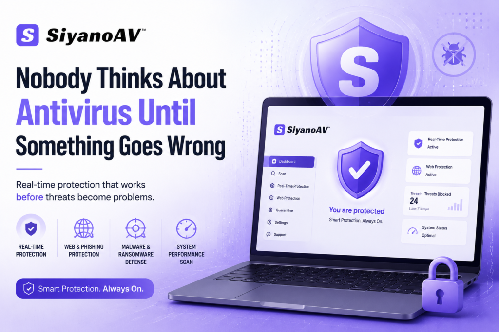 SiyanoAV mobile security app protecting Android and iOS from viruses and malware