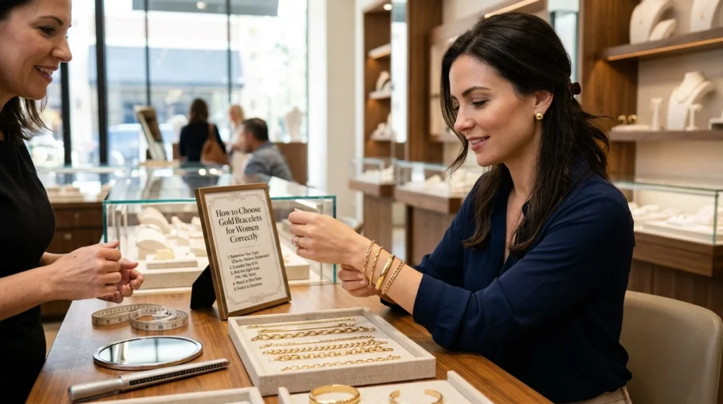 How to Choose Gold Bracelets for Women Correctly