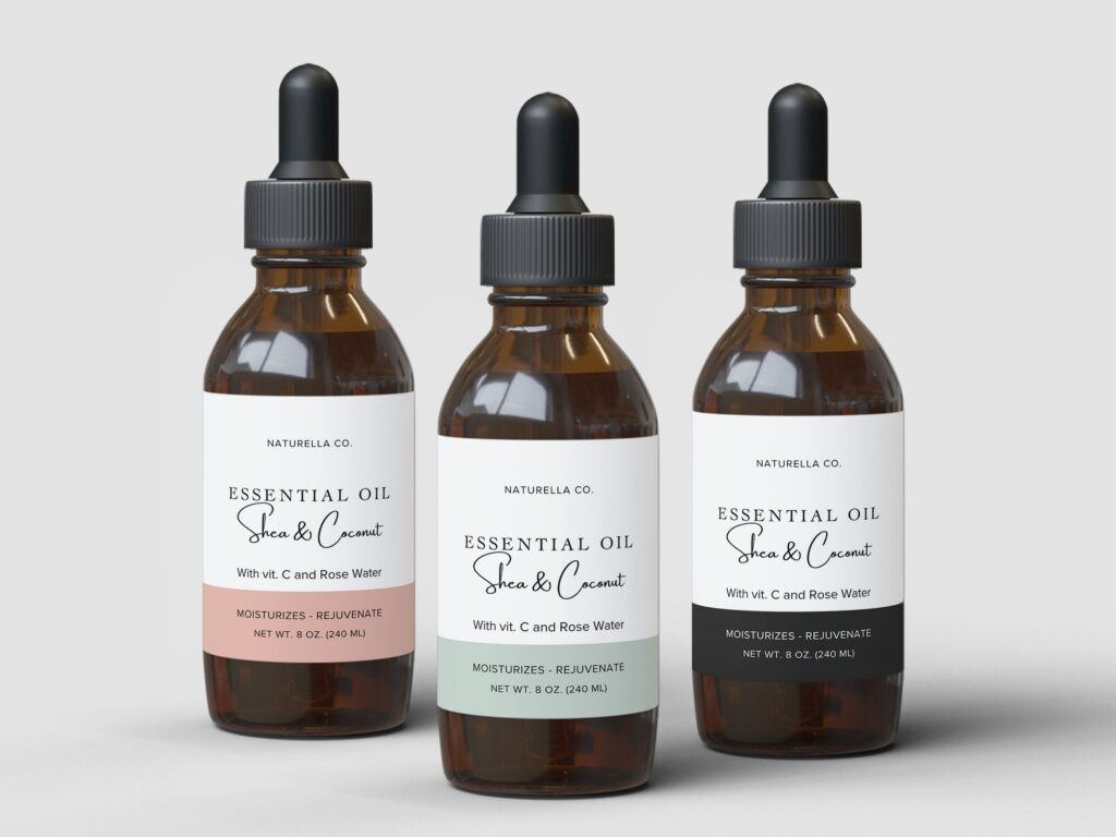dropper bottle labels