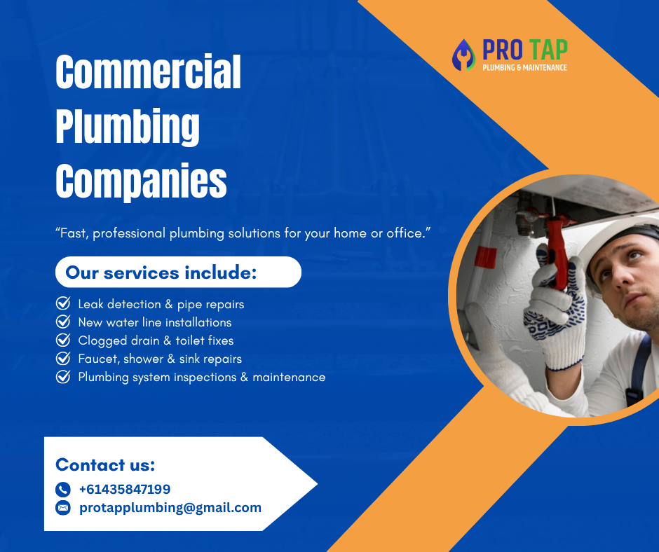 commercial plumbing company melbourne​