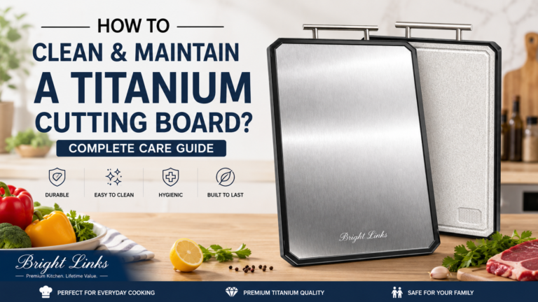 titanium cutting board, titanium cutting boards, Bright Links USA