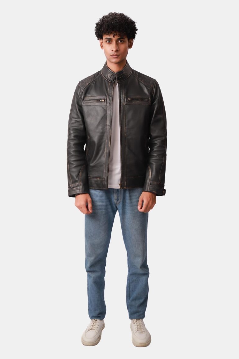 leather bomber jacket women