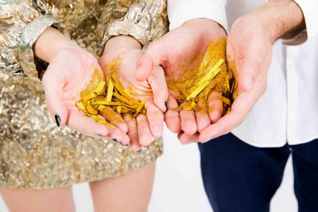 Gold jewellery displayed at a jewellery shop in Agra