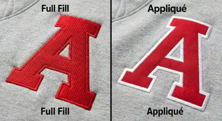 applique & tackle twill digitizing