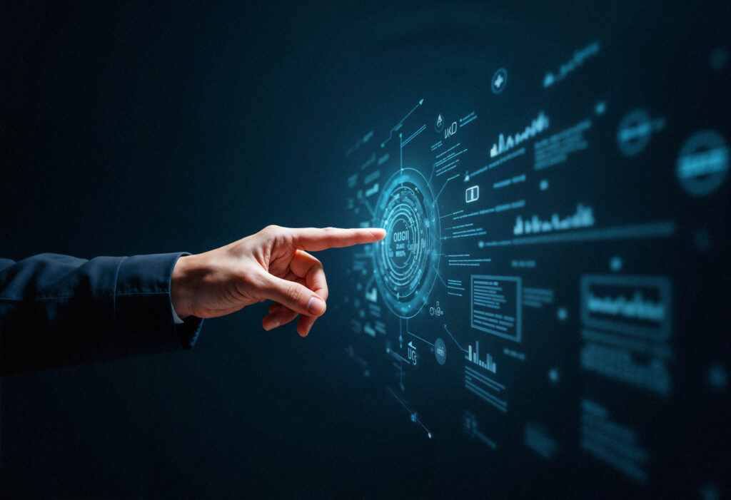 hand-touching-digital-screen-with-data-visualization