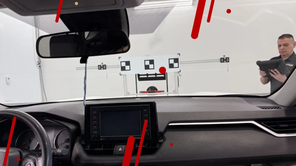 Windshield camera calibration service