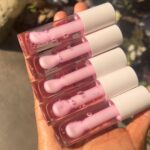 Metallic lip glosses
