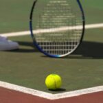 Artificial tennis turf