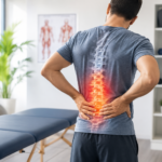 Back pain relief in therapy clinic