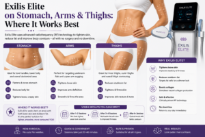 Exilis Elite on Stomach, Arms & Thighs: Where It Works Best