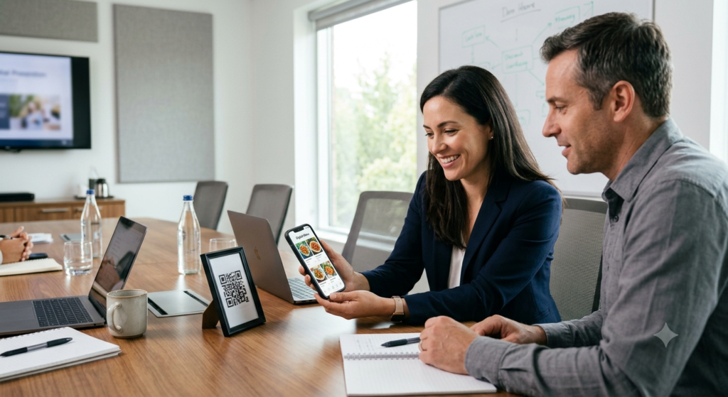 QR Code Menu for Meeting Rooms