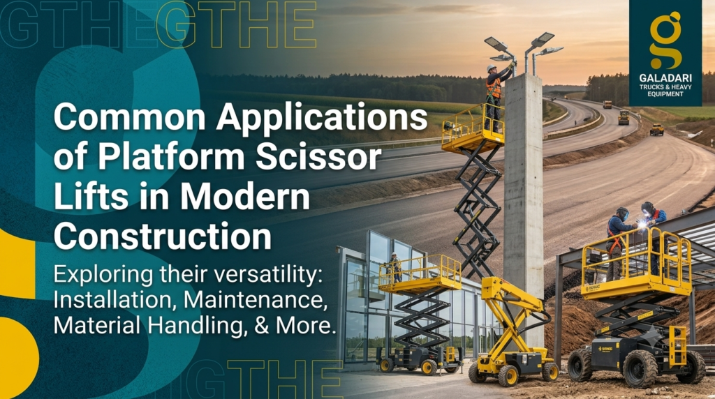 Common Applications of Platform Scissor Lifts in Modern Construction