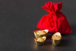 Gold jewelry and coins representing the gold price today in Mysore, Nagpur, and Bidar
