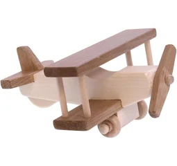 wooden airplane toy