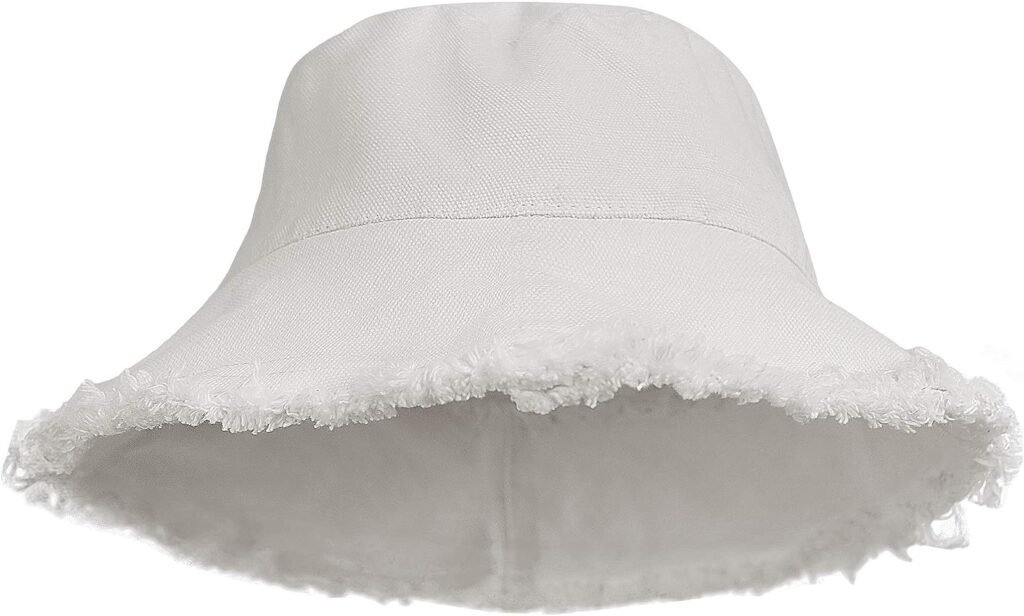 Womens bucket hat white