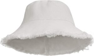 Womens bucket hat white