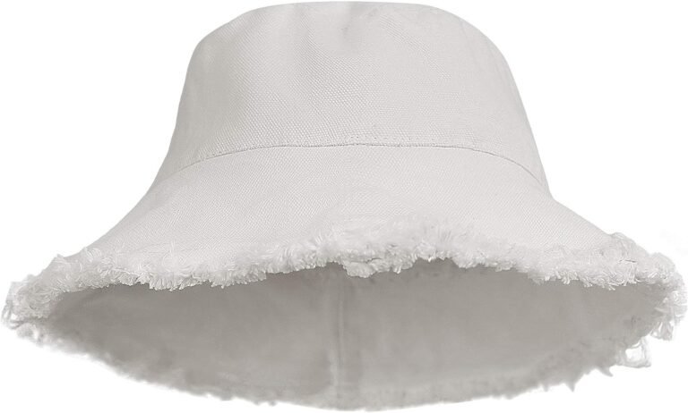 Womens bucket hat white