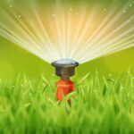 Lawn Watering Illustration