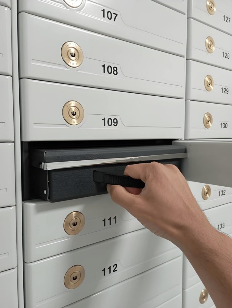 "Affordable small safe deposit box for secure and budget-friendly storage"