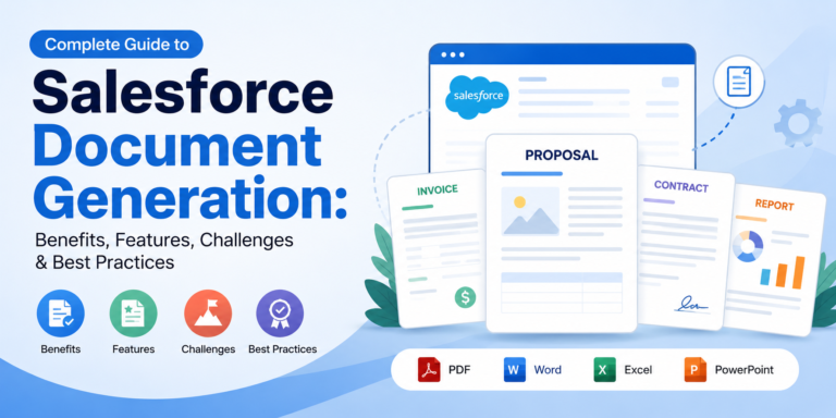 Complete Guide to Salesforce Document Generation: Benefits, Features, Challenges & Best Practices