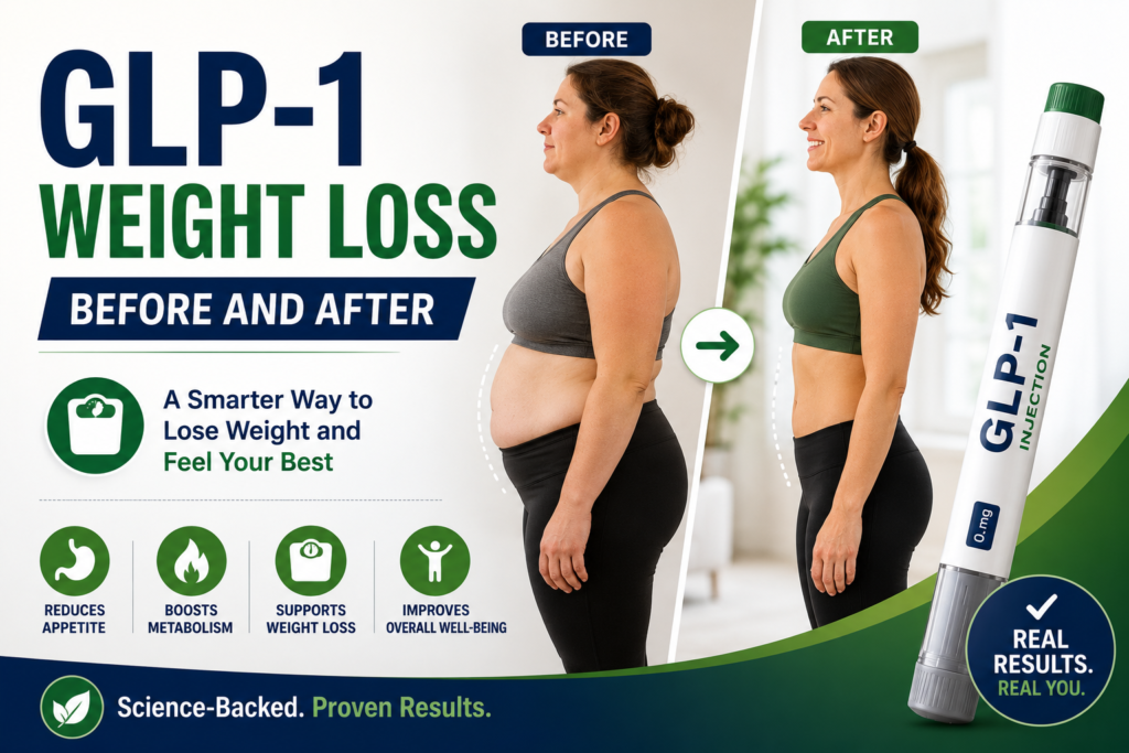 GLP-1 Weight Loss Before and After