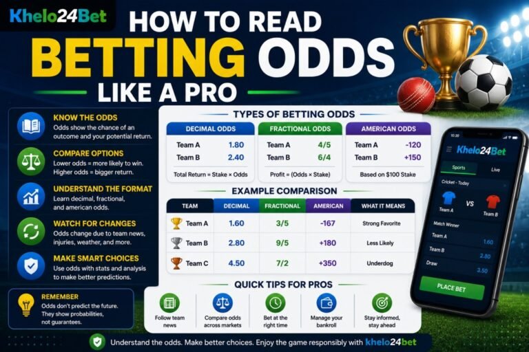 How to Read Betting Odds Like a Pro