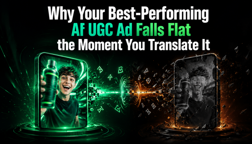 Why Your Best-Performing AI UGC Ad Falls Flat the Moment You Translate It