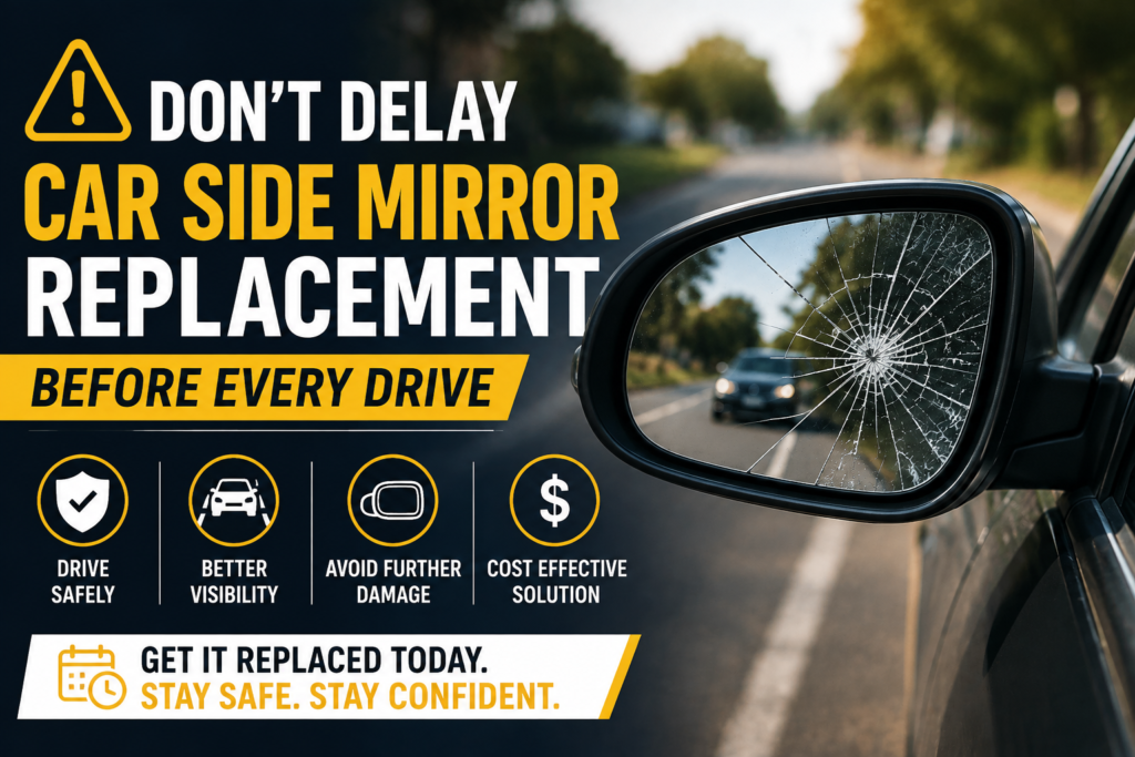 Don't Delay Car Side Mirror Replacement Before Every Drive