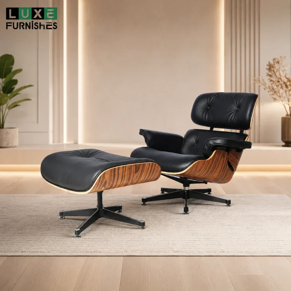Eames chair and ottoman