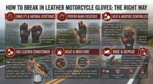 How to Break In Leather Motorcycle Gloves the Right Way