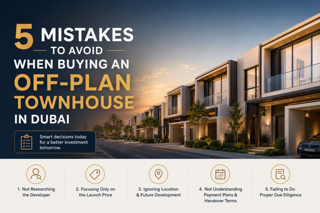 Mistakes to Avoid When Buying an Off-Plan Townhouse in Dubai