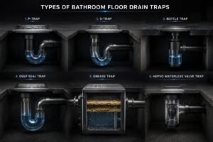 Bathroom Floor Drain Trap