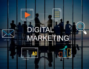 Digital Marketing Media Technology Graphic Concept