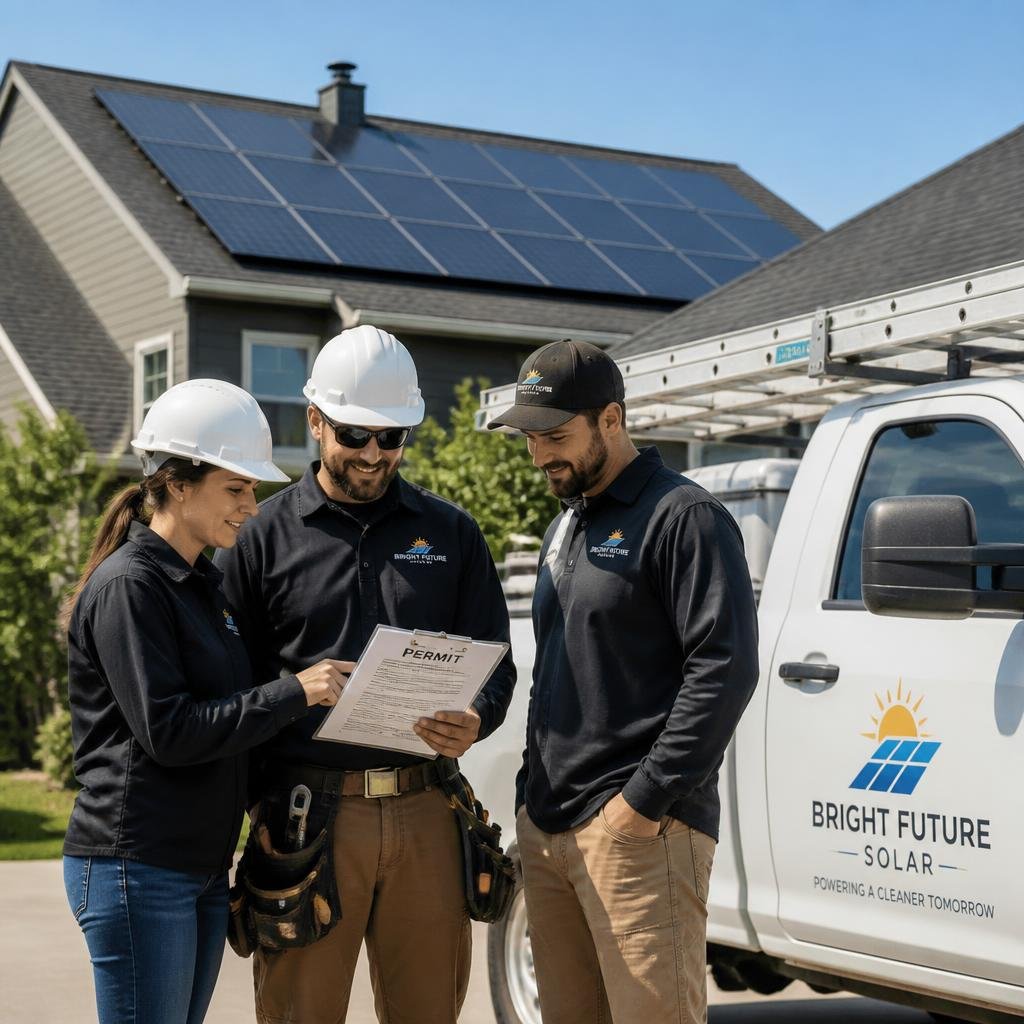 gpt-image-2_Professional_wide_shot_of_a_small_solar_installation_crew_reviewing_permit_docum-0