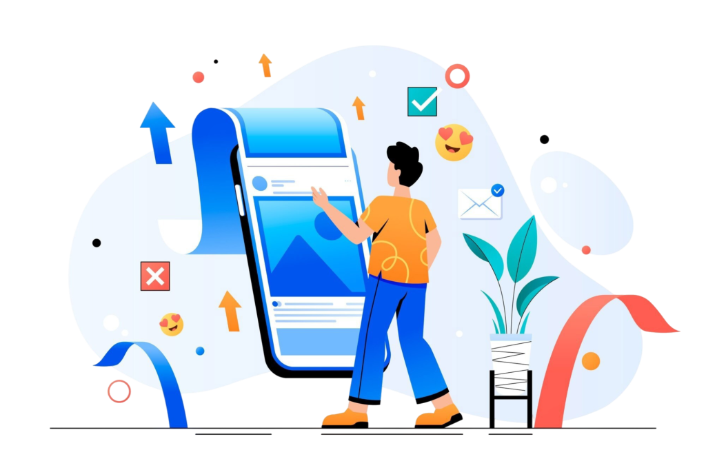 gradient-endless-scrolling-illustration