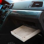 The air conditioning filter of the car is dirty