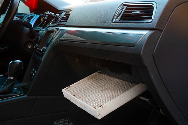 The air conditioning filter of the car is dirty
