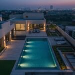 lucid-origin_Aerial_drone_view_of_a_freshly_completed_modern_rectangular_pool_with_geometric_-0