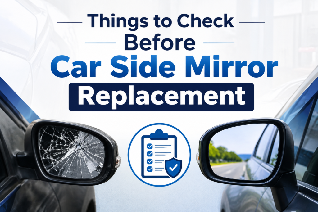 Things to check before car side mirror replacement