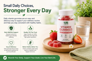 Daily multivitamin gummies for a wellness routine