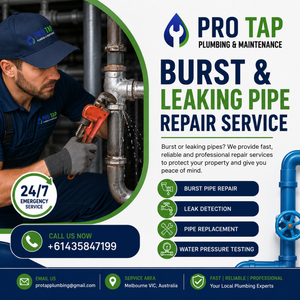 burst pipes melbourne