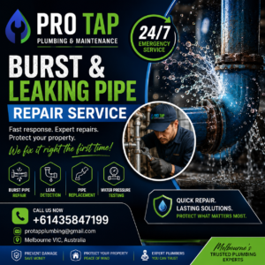 burst pipe repairs melbourne