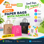 small paper bags with handles