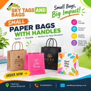 small paper bags with handles