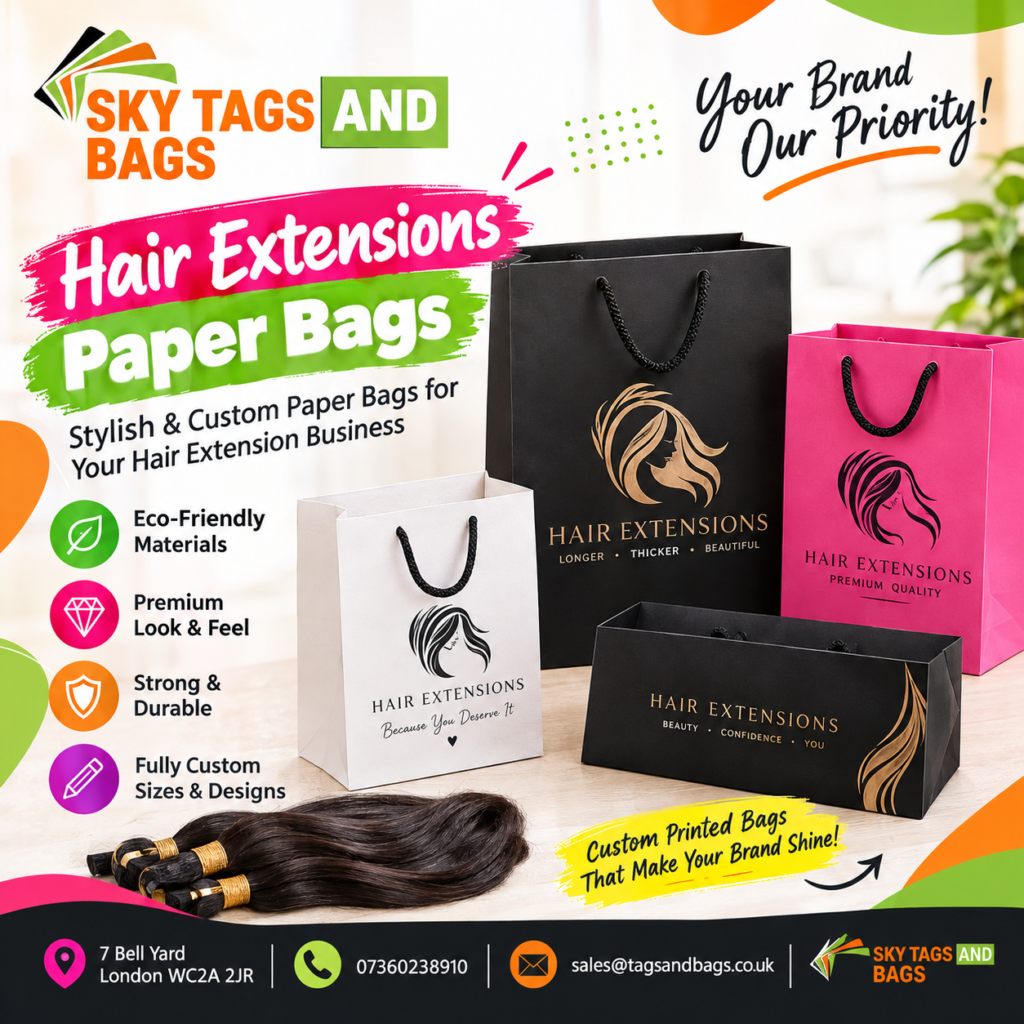 Hair Extensions Paper Bags