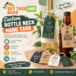 custom bottle neck hang tags