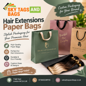 Hair Extensions Paper Bags