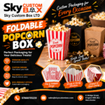 foldable popcorn box