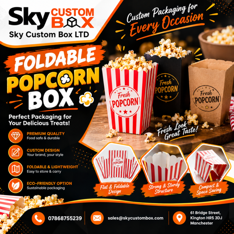 foldable popcorn box