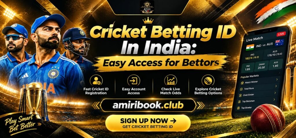 Get Cricket Betting ID In India with simple registration